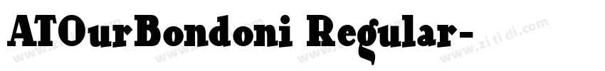 ATOurBondoni Regular字体转换